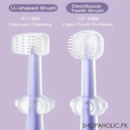 2pcs baby teeth oral care cleaning toothbrush image4