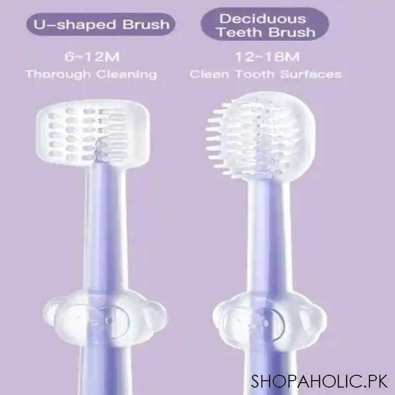 2pcs baby teeth oral care cleaning toothbrush image4