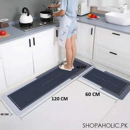 2pcs carpet rug non slip waterproof kitchen floor mat main image