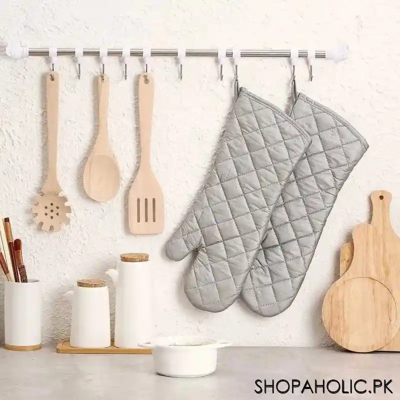 2pcs long heat resistant kitchen gloves image3