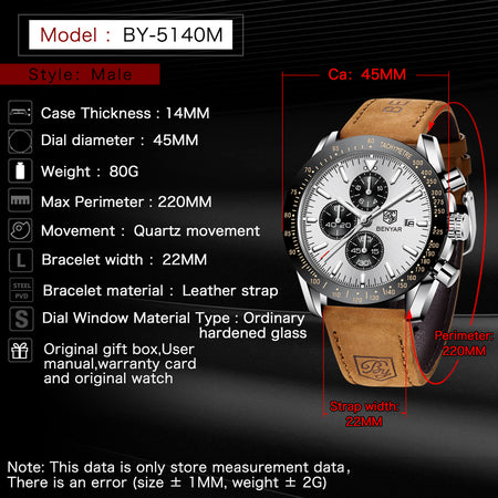 Benyar BY-5140 Grand Master Chronograph Edition Image 6