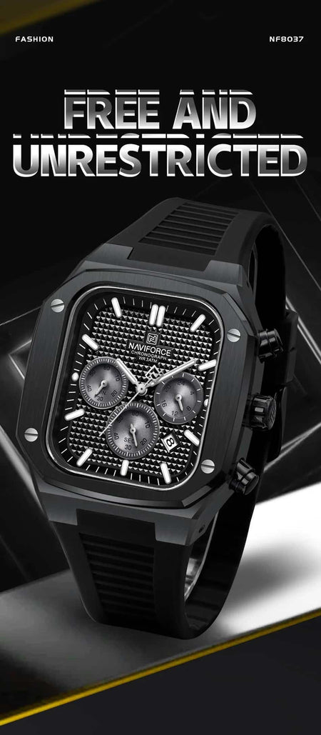 Naviforce NF-8037 Square Chronograph Edition image 3