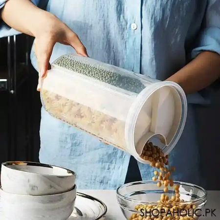 3 compartment food storage jar main image