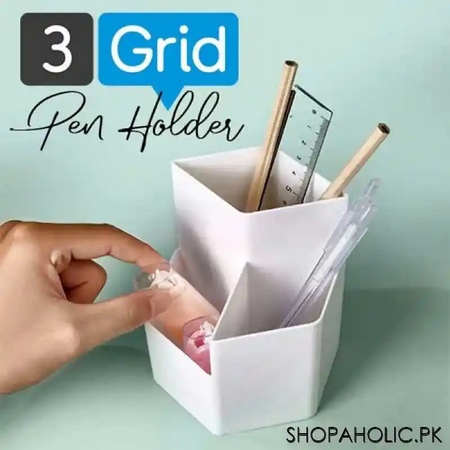 3 grid desktop storage holder main image