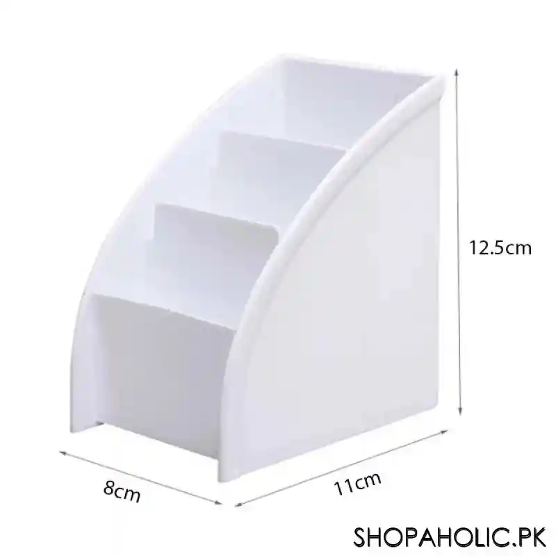 3 grid multifunctional tabletop cosmetic and remote organizer image2