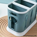 3 Grids Cutlery Caddy Organizer, Spoons, Knives, Forks, Chopstick Holder for Kitchen