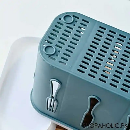 3 grids cutlery caddy organizer, spoons, knives, forks, chopstick holder for kitchen image4