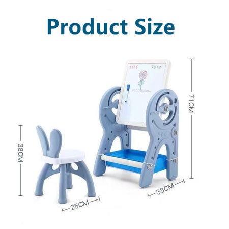 3 in 1 Multifunctional Children's Drawing, Dining Block Activity Table Chair