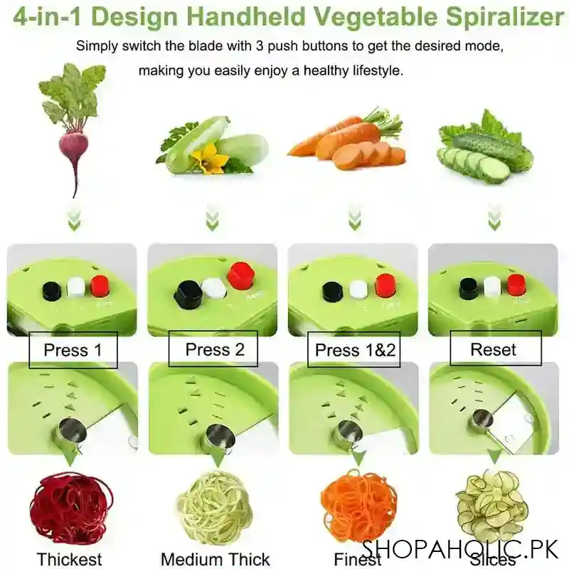 3 in 1 adjustable spiral grater cutter image5