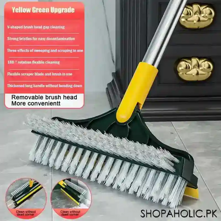 3 in 1 magic broom floor cleaning scrub brush with wiper image3