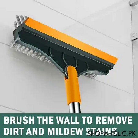 3 in 1 magic broom floor cleaning scrub brush with wiper image5