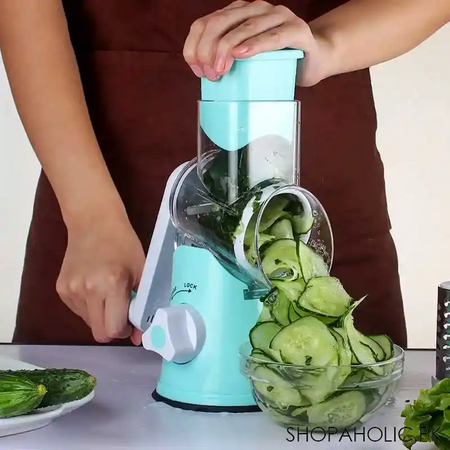 3 in 1 manual rotary vegetable drum cutter main image