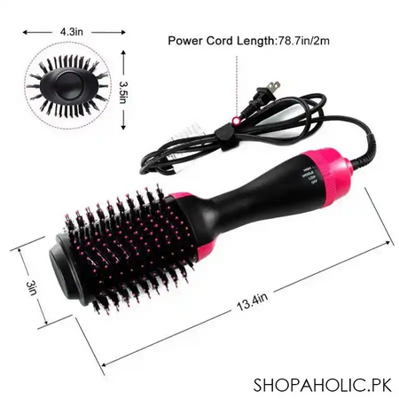 3 in 1 one step hot air straightener brush for hair dryer and styler image8