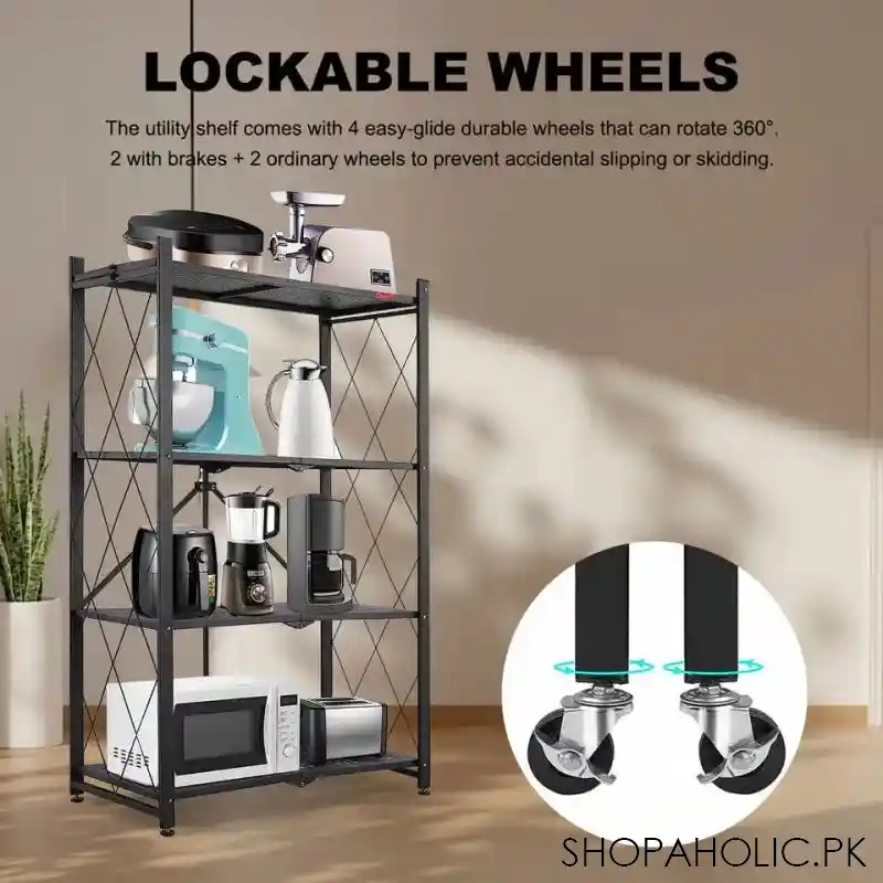 3 layer folding kitchen rack image4