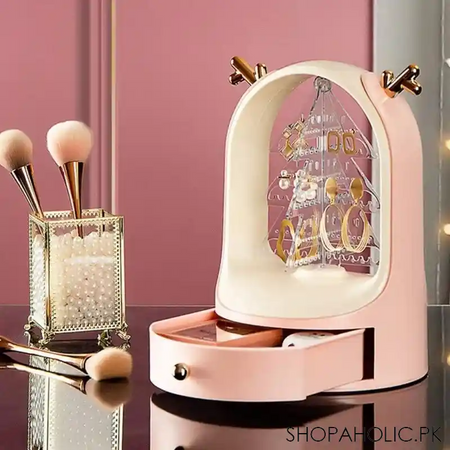 3 layer rotating jewelry organizer image2