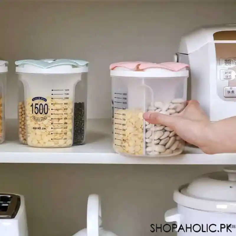 3 partition food storage container jar   1500ml image2