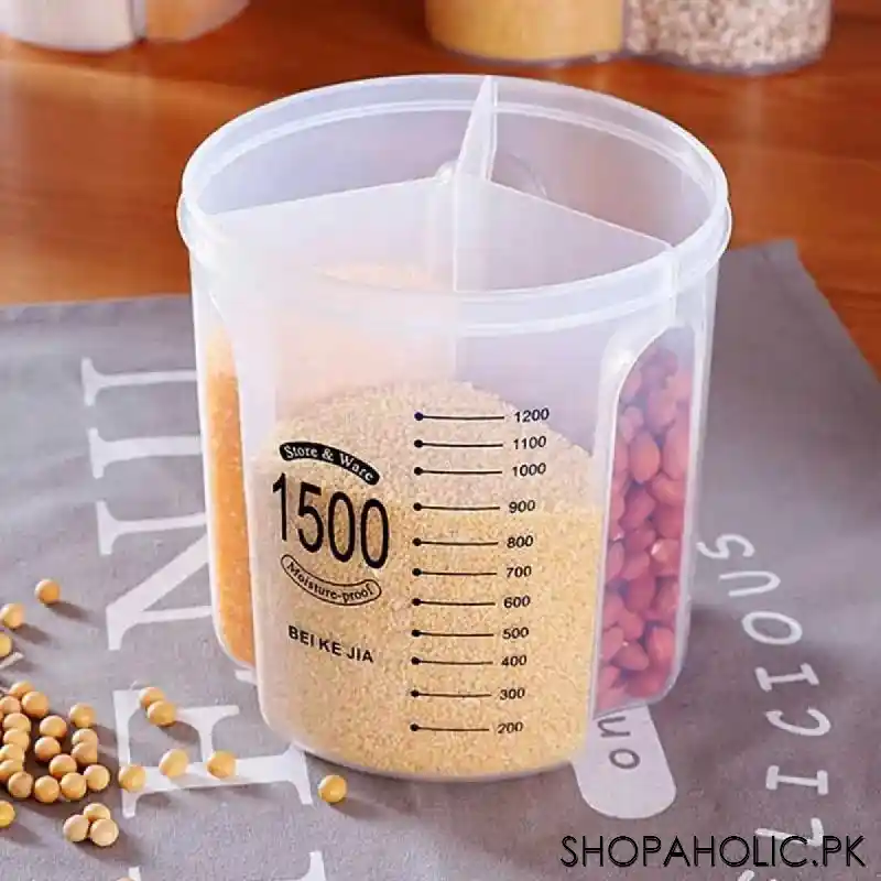 3 partition food storage container jar   1500ml image6