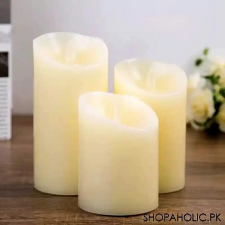 3 pcs color changing luma candles with remote control image3