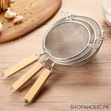 3 pcs stainless sieve image4