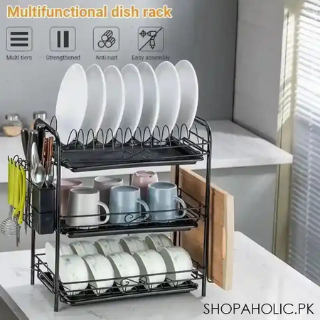 3 tier dish drying rack image4