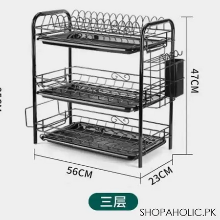 3 tier dish drying rack image5