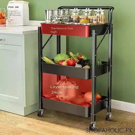 3 tier flexible food trolley image3
