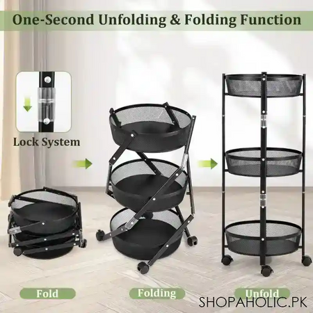 3 tier storage rack with wheels image5