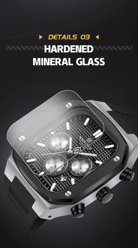 Naviforce NF-8037 Square Chronograph Edition image 12