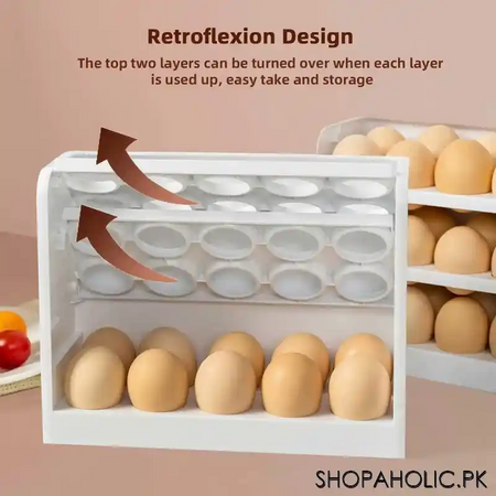 30 grids stackable egg storage box holder for refrigerator image4