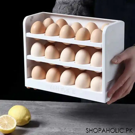 30 grids stackable egg storage box holder for refrigerator image9