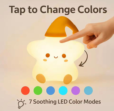rechargeable silicone star lamp image 4