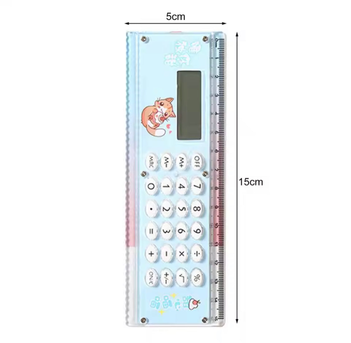 2 in 1 eight digits calculator with scale image 8