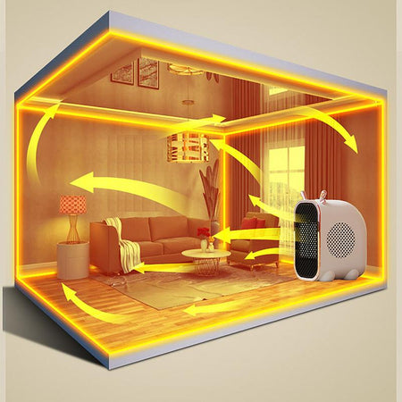 portable electric desk heater image 5