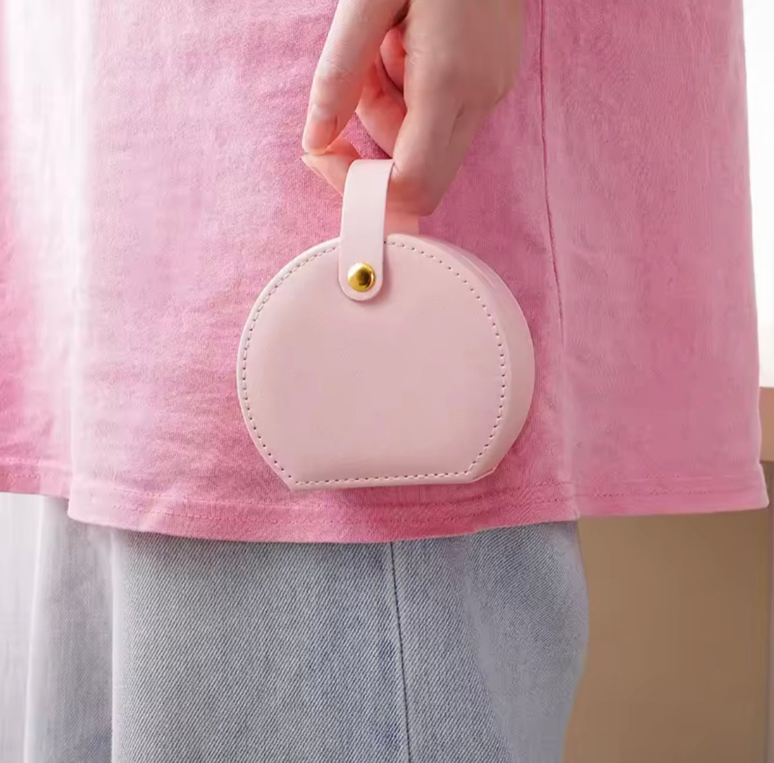 mini travel jewelry organizer box image 4