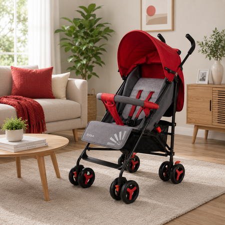 Joyous Lightweight Baby Stroller - Red