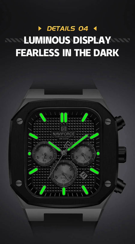 Naviforce NF-8037 Square Chronograph Edition image 13