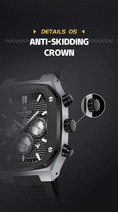 Naviforce NF-8037 Square Chronograph Edition image 14