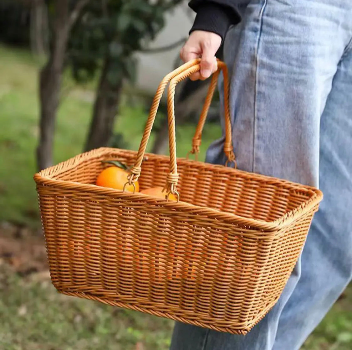 Woven Picnic Basket - image 3