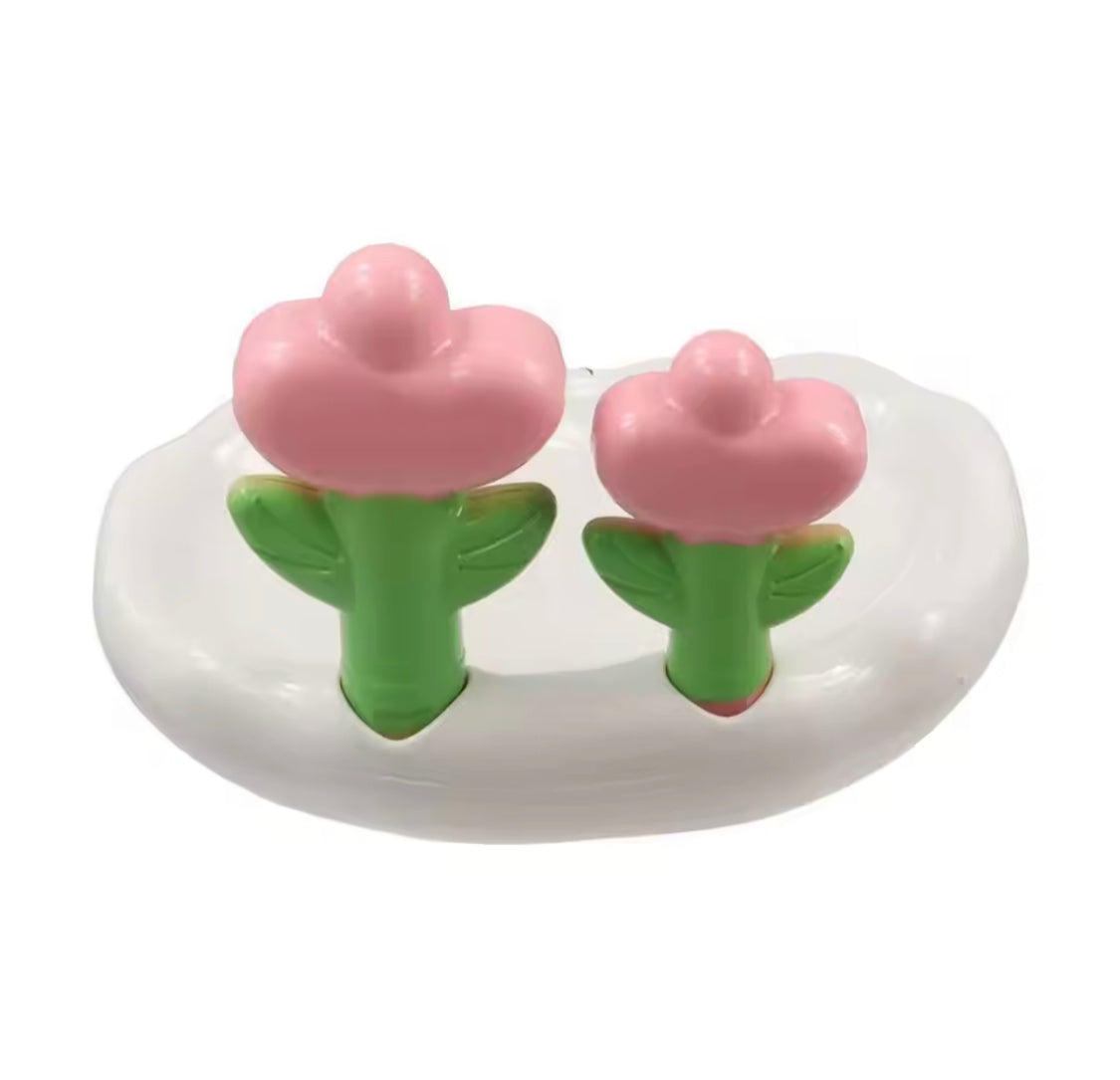 tulip shaped floral soap box image 5