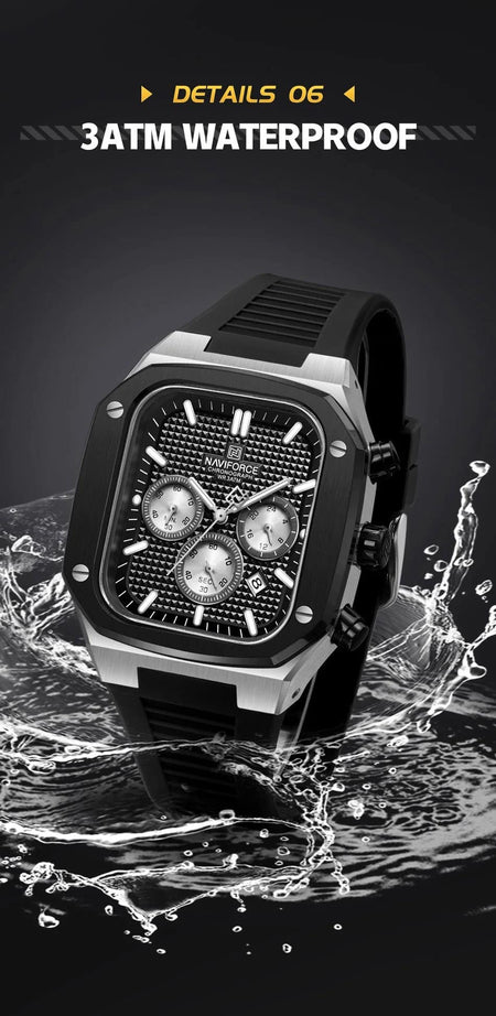 Naviforce NF-8037 Square Chronograph Edition image 15
