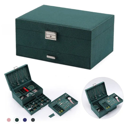 Large Capacity Jewelry Box with Lock - image 6