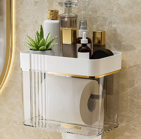 punch free toilet paper holder main image