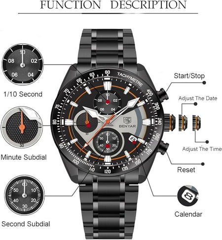 Benyar BY 5201 Classic Chronograph Edition Image 6