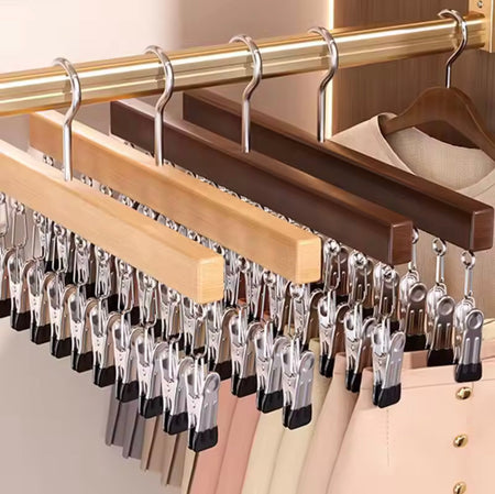 12 clips hanging closet organizer image 3