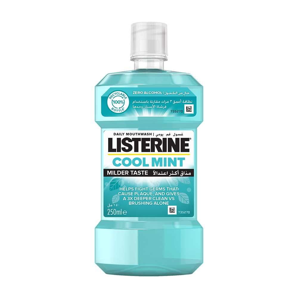 Listerine Cool Mint Antiseptic Mouthwash, 250ml - Main Image