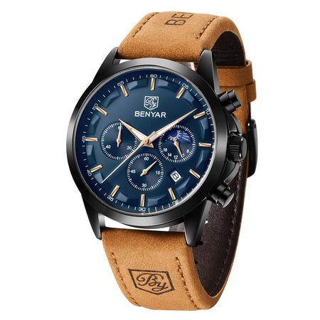 Benyar BY-5160 Moonphase Chronograph Watch image 7
