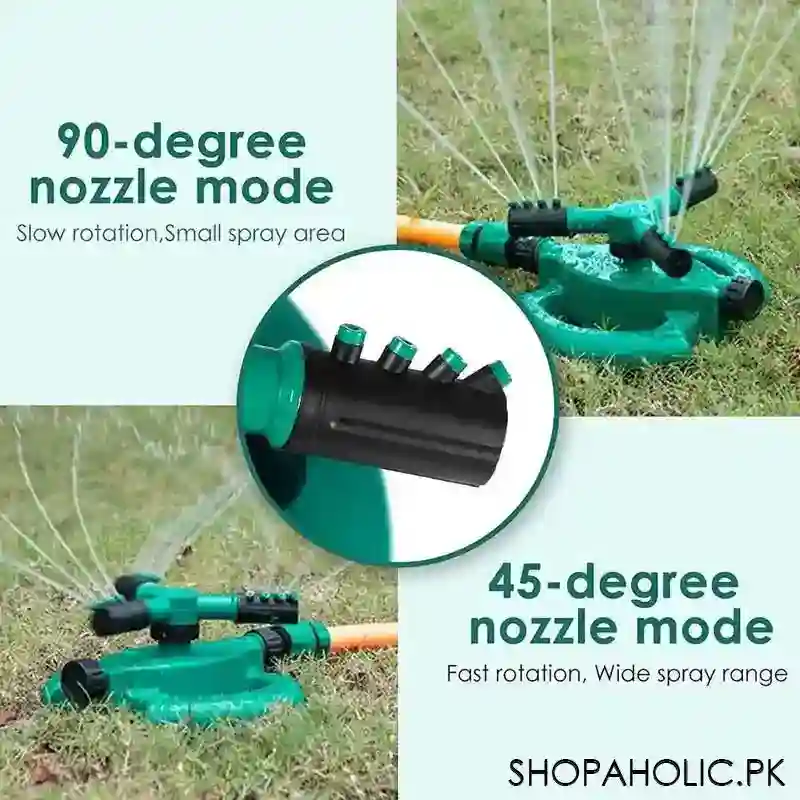 360 degree automatic rotary sprinkler for lawn and garden shower image5
