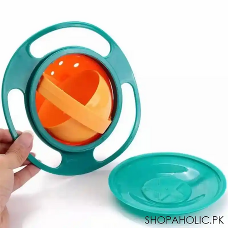 360 degree gyro magic baby anti spill bowl image5