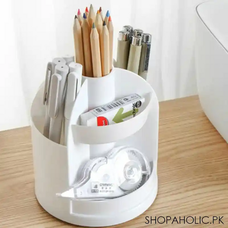 360 degree rotatable desktop pen organizer main image