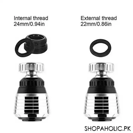 360 degree rotate mini turbo flex diffuser faucet nozzle filter image2